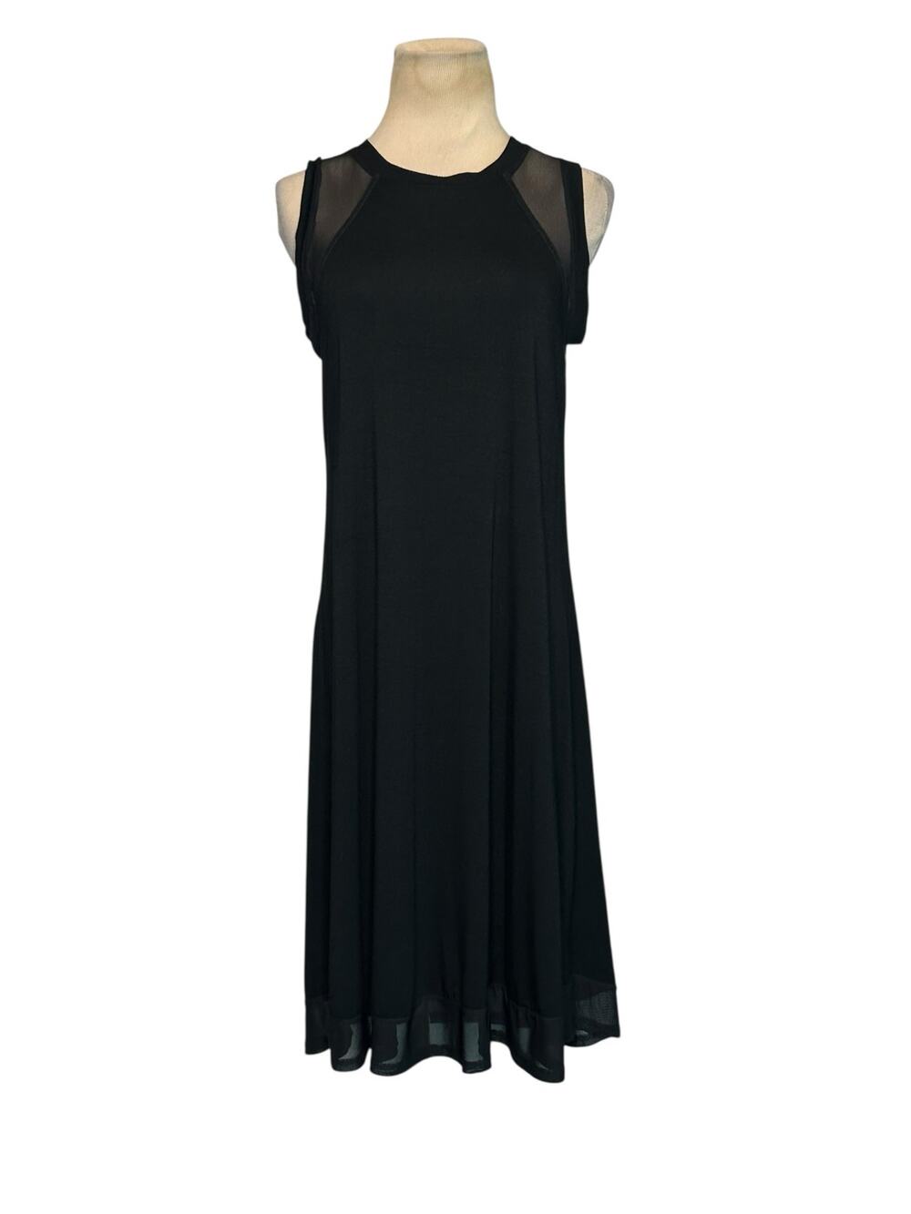 Cable & Gauge black A Lined minimalist mini dress size Medium